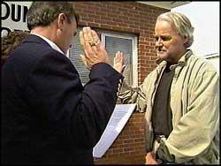 Parker Being sworn in